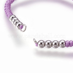 Nylonschnur geflochtene Perlen Armbänder machen&nbsp;LS-BJEW-F360-FP10