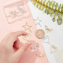 12 шт. 6 подвески из нержавеющей стали 201 с лазерной резкой&nbsp;STAS-DC0006-37