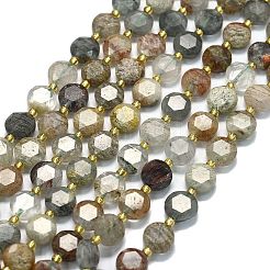 Природного кварца lodolite нитей бисера G-C116-A109-01