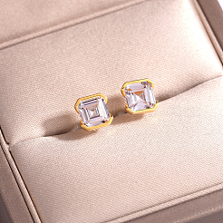 Элегантные серебряные серьги-гвоздики s925 с цирконом для женщин. ZG4220