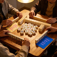 1 custodia per segnapunti mahjong in similpelle PU&nbsp;AJEW-GL0003-41