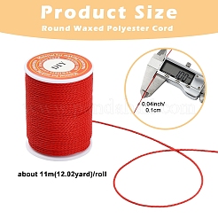 6 рулон круглого вощеного полиэфирного шнура 6 цветов&nbsp;YC-YW0001-08A