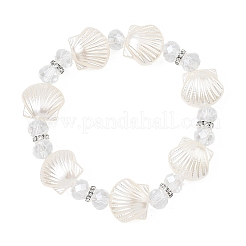 Pulseras elásticas de plástico ABS con perlas de imitación&nbsp;BJEW-JB13803