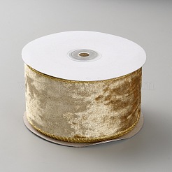 Полиэстеровые бархатные ленты SRIB-WH0011-321