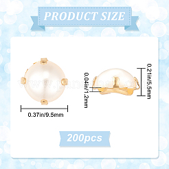 Шить на акриловой искусственной жемчужине SACR-GF0001-03B