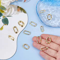 12 шт. 3 стиля латунных пружинных затворных колец KK-HS0015-32