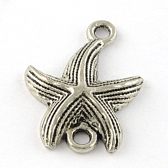 Соединители звеньев из сплава в тибетском стиле&nbsp;TIBEP-R345-02AS-NR