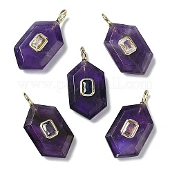 Граненые подвески из натуральных смешанных камней&nbsp;G-F819-01G