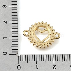 Ciondoli ad anello in ottone con pavé di zirconi cubici trasparenti&nbsp;KK-E802-10G-B