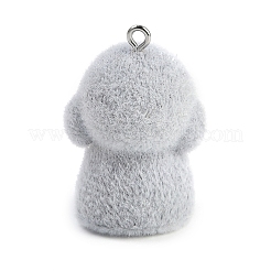 Подвески из флокированной смолы с животной тематикой RESI-M051-01F