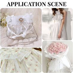 10 ярд органзы плиссированная кружевная лента OCOR-GL0001-12A