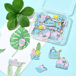 24шт 12 стиля подвески из сплава с эмалью&nbsp;ENAM-FS0003-68