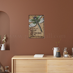 Старинный металлический оловянный знак AJEW-WH0189-132