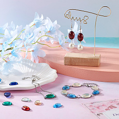 110шт 11 цвета прозрачные кабошоны из смолы CRES-CW0001-03