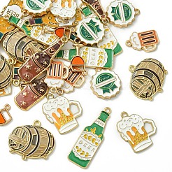 32 шт. 8 стиля подвески из сплава и эмали на пивную тематику&nbsp;ENAM-YW0005-41