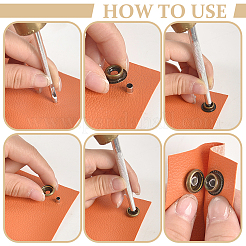 Съемные комплекты кнопок из цинкового сплава&nbsp;TOOL-WH0059-126B