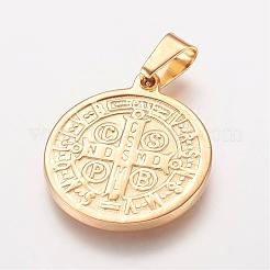 Pendentifs en acier inoxydable 304 avec placage ionique (IP)&nbsp;STAS-E117-04G