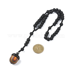 Подвесные украшения для автомобиля из сосновой шишки из натурального дерева&nbsp;HJEW-JM01280