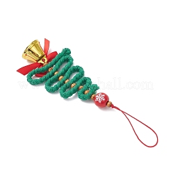 Подвесное украшение на рождественскую елку из полиэстера&nbsp;HJEW-JM04433-03