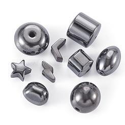 135 pz 9 stili di perline di ematite sintetica non magnetica&nbsp;G-CD0001-12