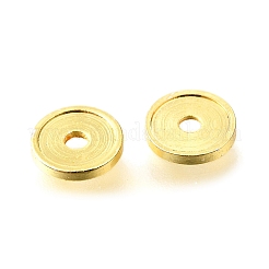 Плоские круглые латунные бусины KK-L230-04G