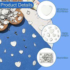 160 шт. 16 стиля цепных ушек из нержавеющей стали 304&nbsp;FIND-CJ0004-88