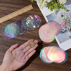 240 pieza de película de plástico transparente para insignia&nbsp;DIY-CP0013-96