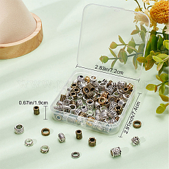 150шт 15 стиля европейские бусины из сплава в тибетском стиле TIBEB-SC0001-82