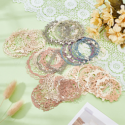 6 Satz selbstklebende Papieraufkleber in 6 Stilen&nbsp;DIY-HY0003-43
