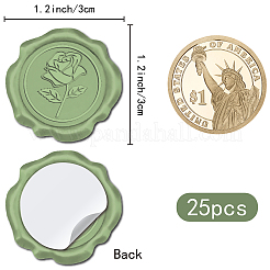 25шт. клейкие восковые наклейки DIY-CP0009-11B-11