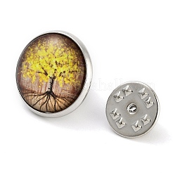 Круглые стеклянные броши JEWB-A022-02E