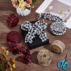 6 рулон 3 видов мешковины и полиэстеровой ленты OCOR-GA0002-34