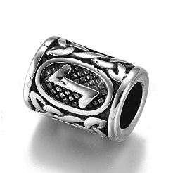 Европейские бусины из нержавеющей стали 304&nbsp;OPDL-G010-07AS-02B