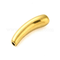 04 ステンレスチューブビーズ  カーブチューブ  ゴールドカラー  20x6mm  穴：1.4mm&nbsp;STAS-G338-10G
