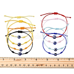 8шт браслеты из нейлоновой нити BJEW-FS00019
