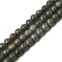 Естественный зеленый апатит бисер пряди&nbsp;G-K350-C04-6mm