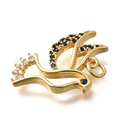 Латунные микро проложить кубического циркония подвески&nbsp;KK-B128-12G-04