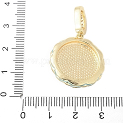 Messing Emaille-Anhänger&nbsp;LS-KK-F886-03G-05