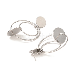 Латунь уха шпильки&nbsp;EJEW-P268-05P