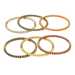 Браслеты из нержавеющей стали 304 с эмалью для женщин&nbsp;BJEW-D408-37G