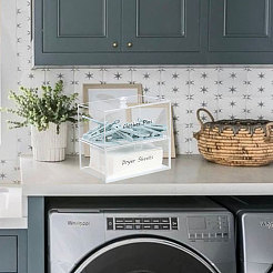 Акриловая двухслойная витрина для хранения косметики AJEW-WH0419-25