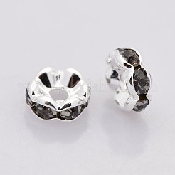 Perline distanziatori strass in ottone&nbsp;RB-A014-L8mm-12S-NF