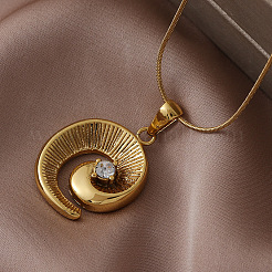 Женские кулоны-подвески в форме спирали из нержавеющей стали 304&nbsp;RE0047