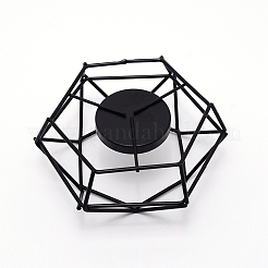 Железный полый подсвечник AJEW-WH0019-69A-EB