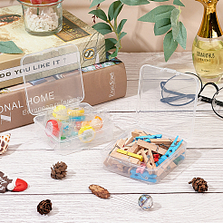 Прозрачные пластиковые бусины CON-WH0073-78B