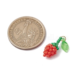 Подвески-розы из стеклянных бус&nbsp;PALLOY-MZ00627-04