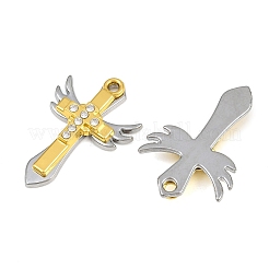 Pendentifs en alliage avec strass&nbsp;RB-CBA18BA-04G