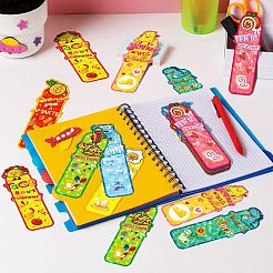 20 лист лазерной милой бумажной закладки AJEW-Q148-04