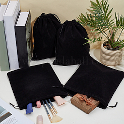 16 шт. прямоугольные черные бархатные мешочки&nbsp;TP-NB0001-82