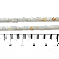 Fili di perline di amazzonite di fiori naturali&nbsp;G-B064-A21
